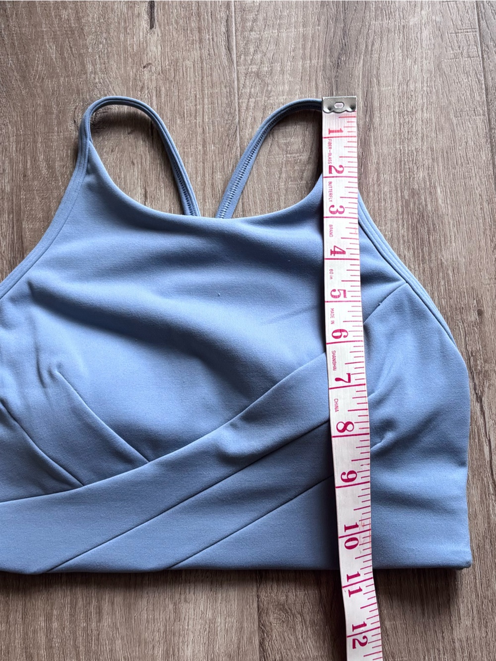 Lululemon Flow Y Wrap Front High Neck Bra in Blue - Picture 7 of 7